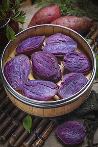烤紫薯背景图片