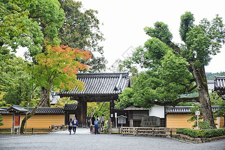 日本京都金阁寺山门图片