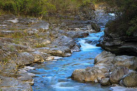 水背景秦岭黄柏塬小溪背景