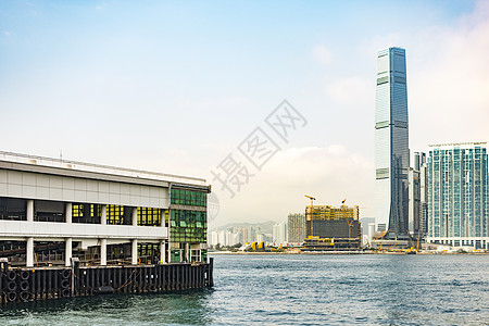 香港旺角中环码头背景图片