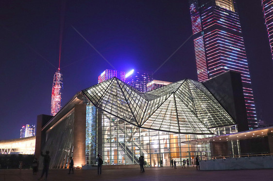 深圳音乐厅夜景图片