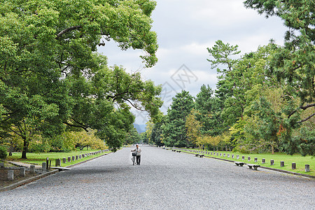 日本花园京都御苑背景