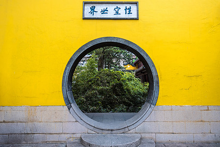 古代建筑江苏镇江金山寺背景