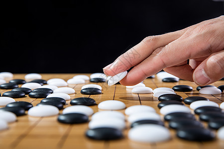 棋子烧饼围棋下棋背景