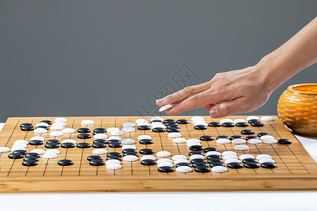 围棋下棋围棋博弈高清图片