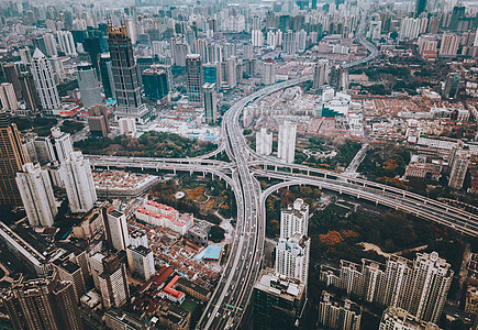 上海高架道路背景图片