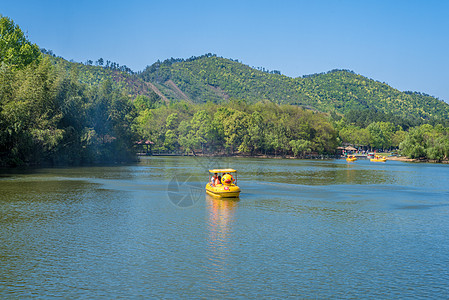 湖州安吉浙江湖州湖泊风光背景