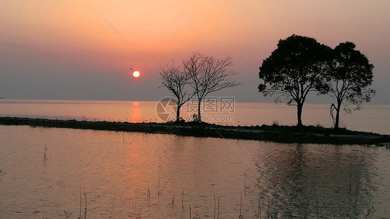 江南春色太湖的黄昏景象图片