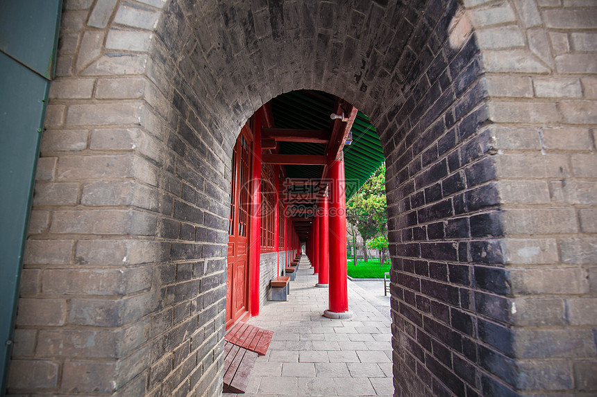 西安碑林博物馆内景观图片