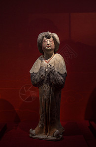 各式西安博物馆侍女陶俑高清图片