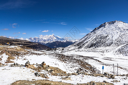 那根拉山口西藏林芝色季拉山口背景