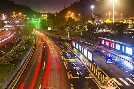 木纹背景图夜间城市道路背景背景