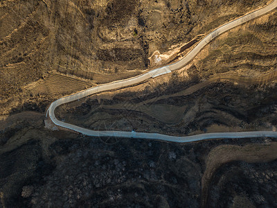 黄土梯田道路背景图片