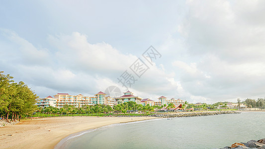 文莱帝国酒店海滩高清图片