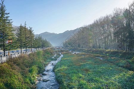 山西五台山自然风光背景