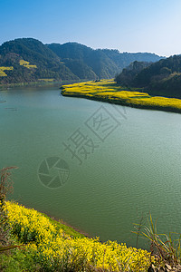 古徽州新安江山水画风景图片