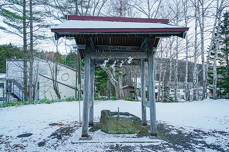 日本北海道神社背景