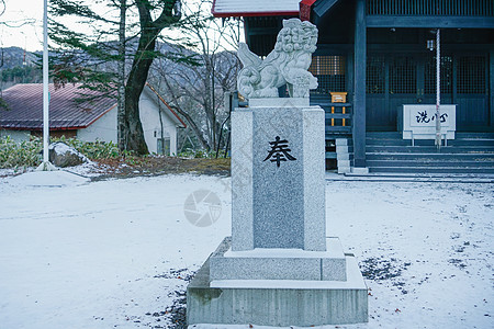 日本北海道神社背景