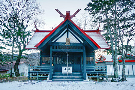 北海道小樽邮局日本北海道神社背景