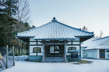 阿寒湖日本北海道神社背景