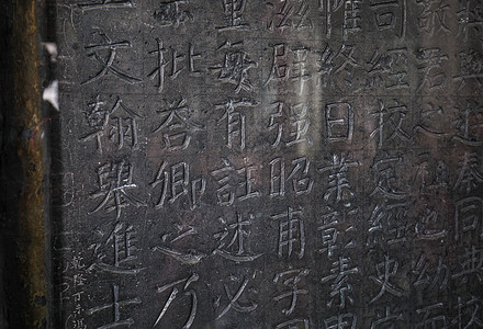 西安碑林博物馆书法碑文背景