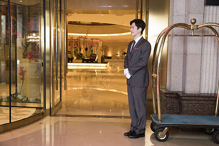 酒店服务人员图片