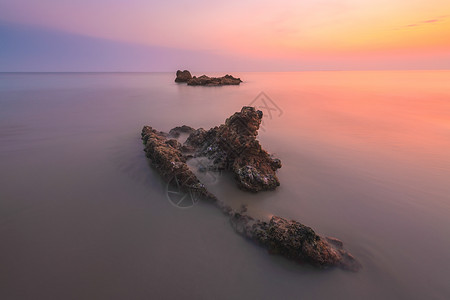 海浪礁石涠洲岛背景