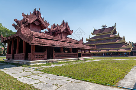 缅甸大皇宫建筑图片素材