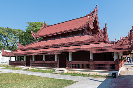 缅甸大皇宫建筑背景图片