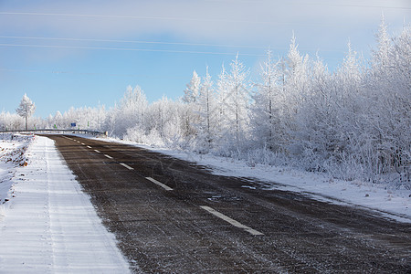 冰雪公路图片