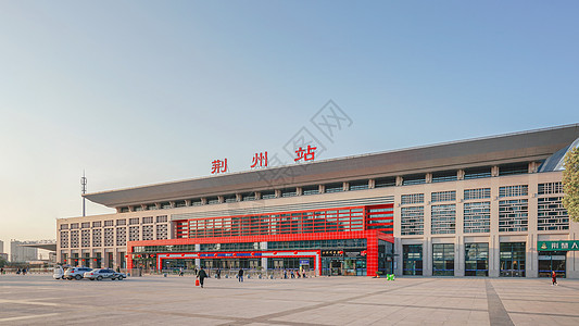 荆州站铁路枢纽高清图片