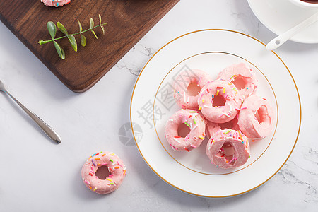 粉色甜甜圈粉色零食高清图片