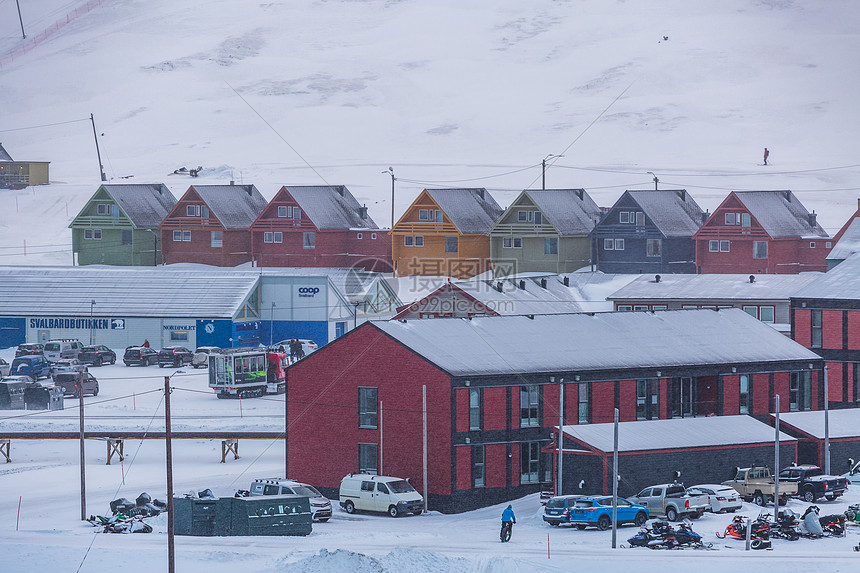 北极城市朗伊尔城风光图片