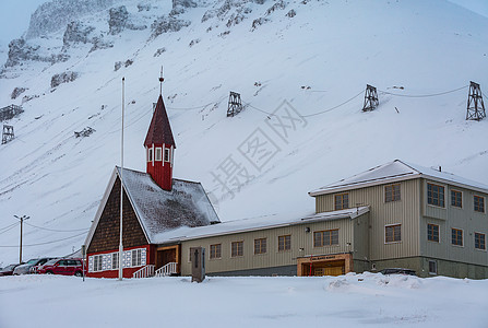 雪山脚下世界上最北的教堂图片