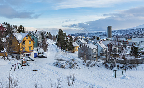 挪威特罗姆瑟城市街景图片