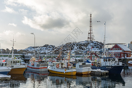 挪威罗弗敦群岛世界文化遗产Nusfjord渔村图片