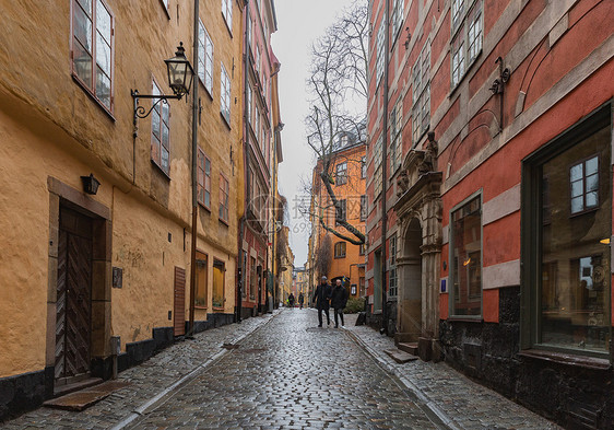 瑞典斯德哥尔摩老城建筑风光图片