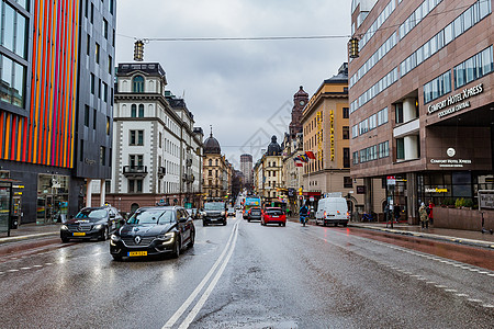 斯德哥尔摩商业街区街景图片