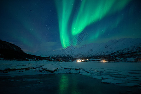 北欧极光美丽的北极光背景