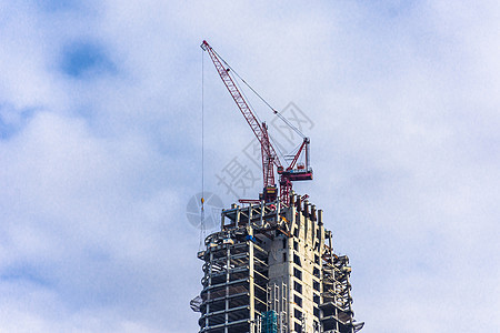 城市在建楼房塔吊背景图片