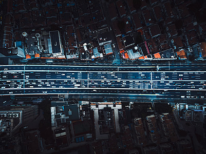 上海高架桥航拍背景图片