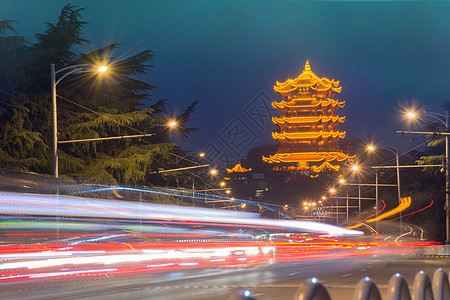 武汉地标黄鹤楼古建筑高清图片素材