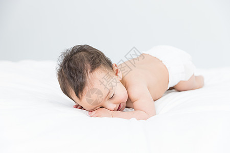 外国宝宝睡觉可爱婴儿背景