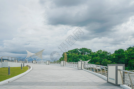 斯里巴加湾公园文莱斯里巴加湾城市风光背景