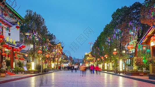 名人演讲恩施土家女儿城夜景背景