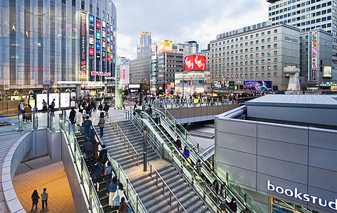 日本风格日本大阪梅田背景