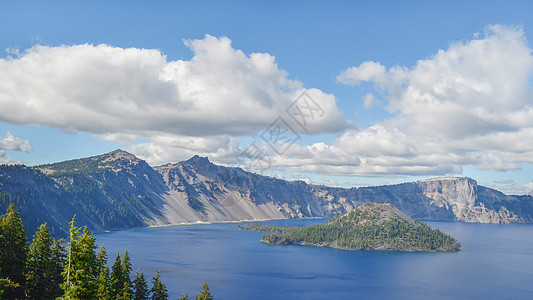 美国火山湖国家公园图片