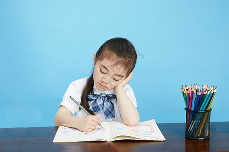 小学生学习烦恼图片