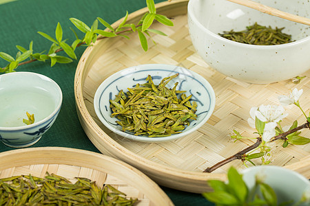 茶艺茶道春茶龙井绿茶图片