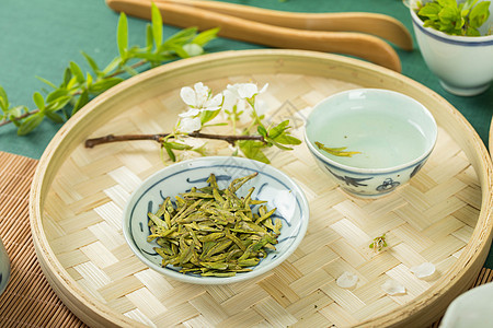 茶艺茶道春茶龙井绿茶图片